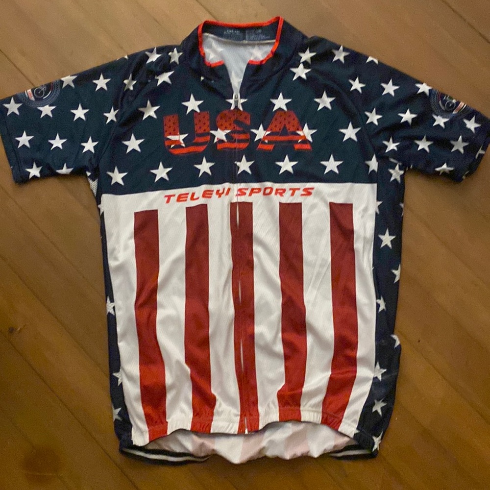 Patriotic bike shirt